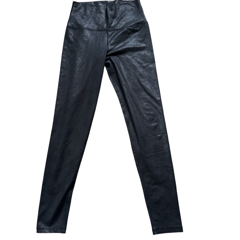 Offline By Aerie Faux Leather Leggings Size M Black Athletic